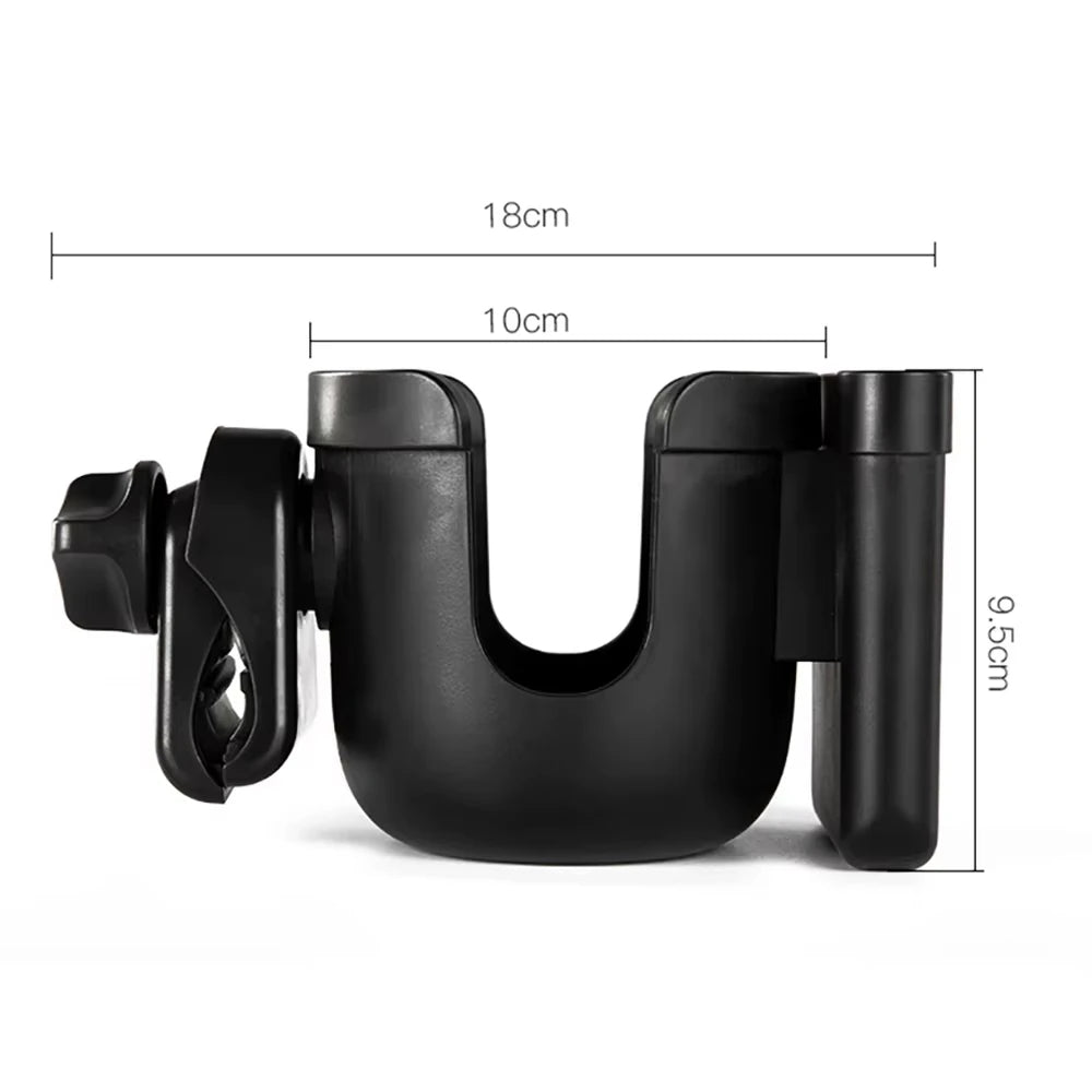 Pram & Stroller Cup Holder – Anti-Slip Bottle & Phone Accessory