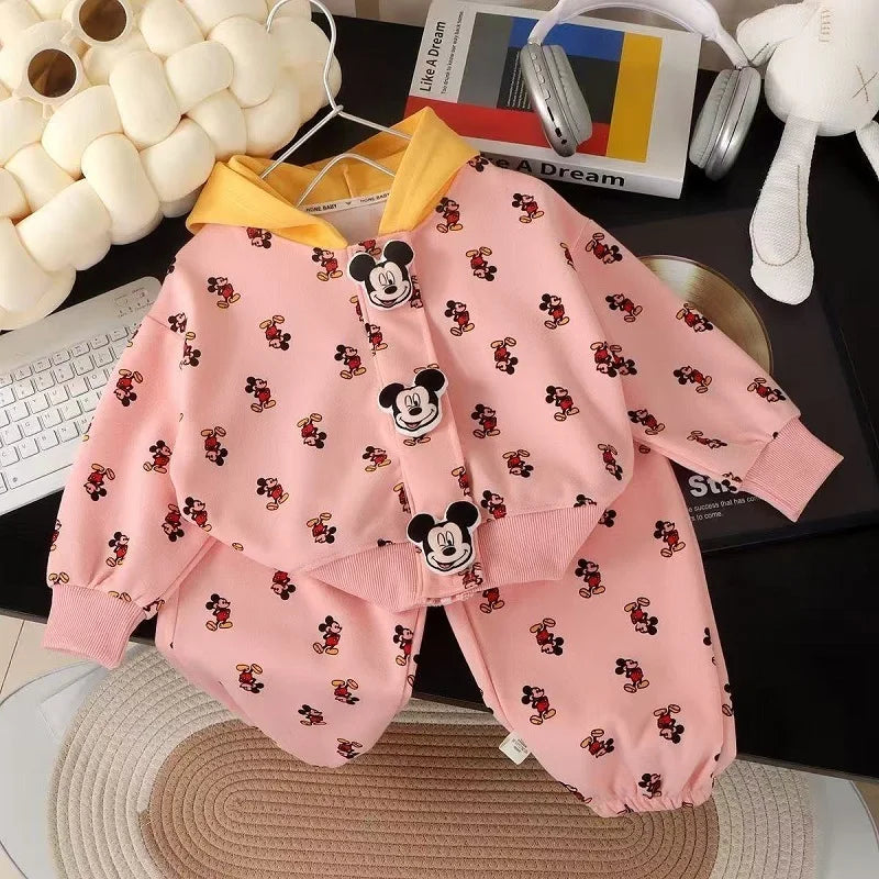 Autumn Baby Outfit – Mickey Sweatshirt & Pants Set