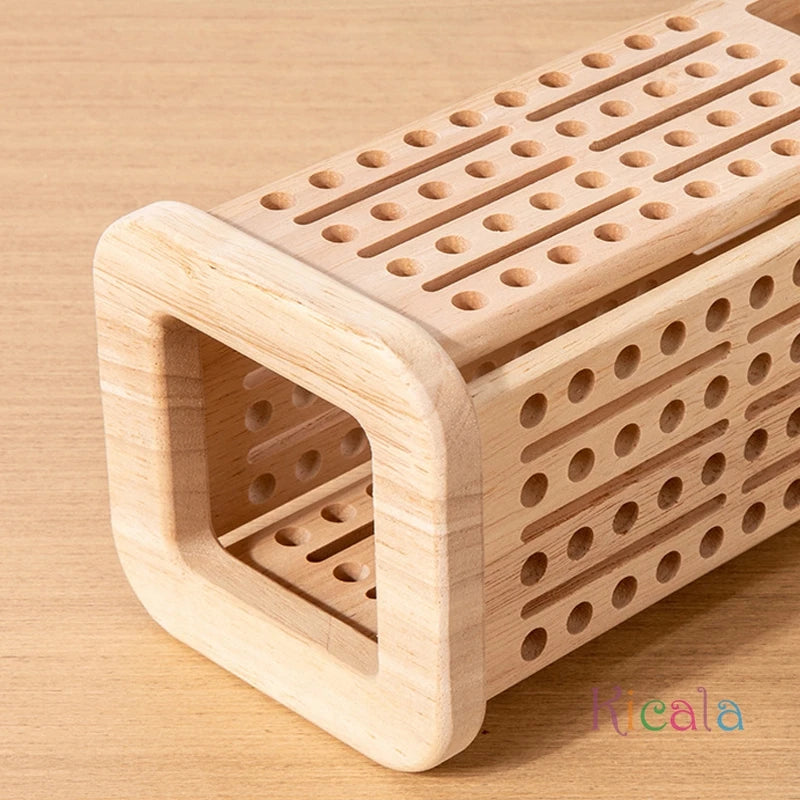 Montessori Wooden Stick Tower – Counting & Motor Skills Educational Toy