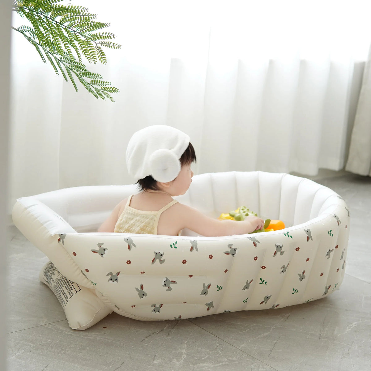 Baignoire pour bébé inspirée d'INS – Piscine gonflable pliable et amusante