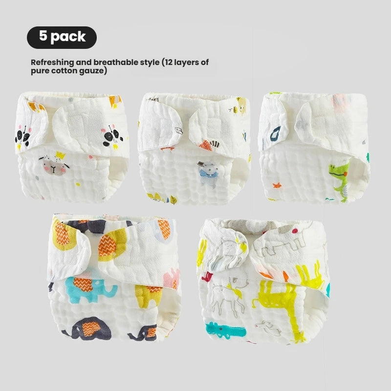 Lot de 5 couches lavables pour bébé