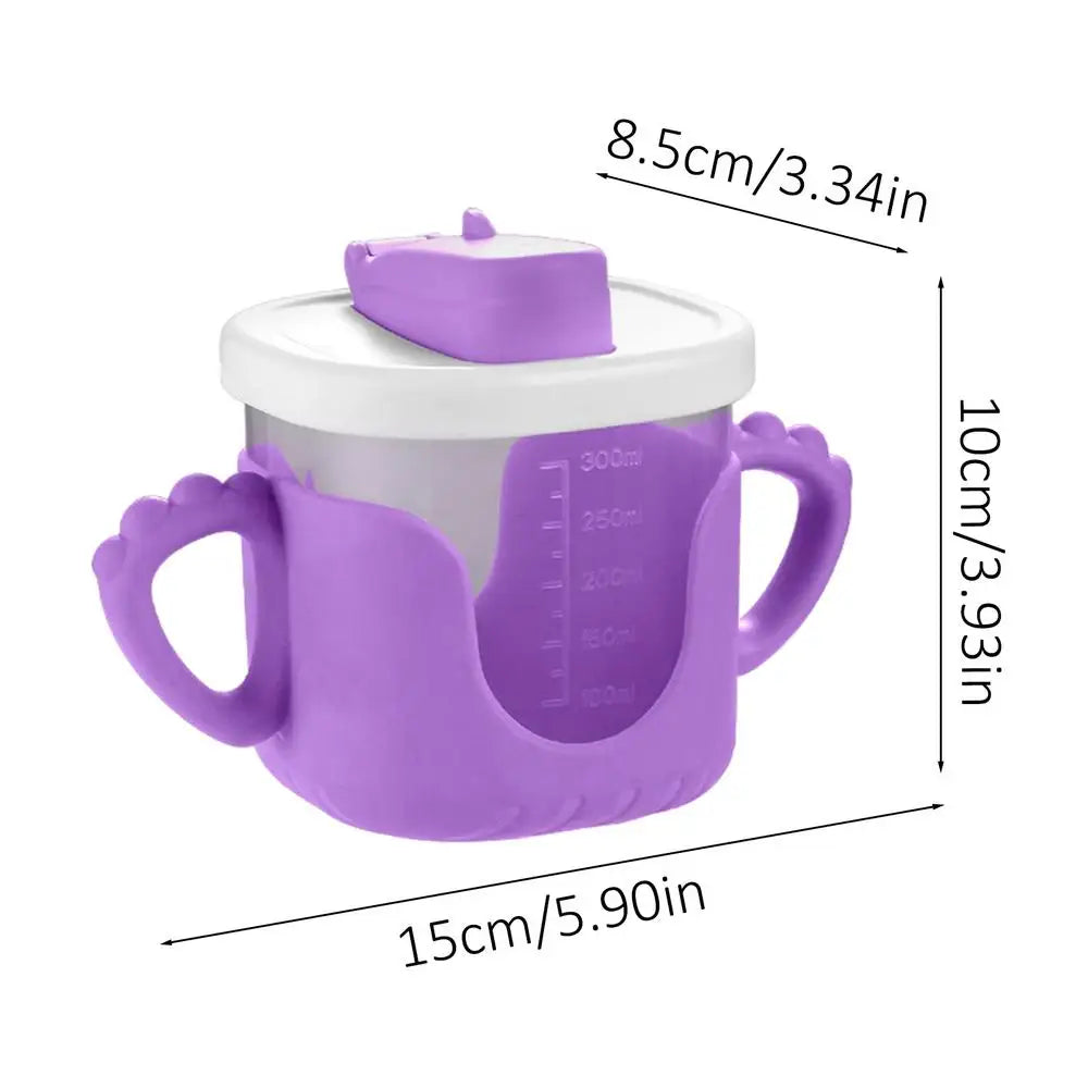 Baby Water Bottle | 1–3 Years Sippy Cup with Straw & Measurements