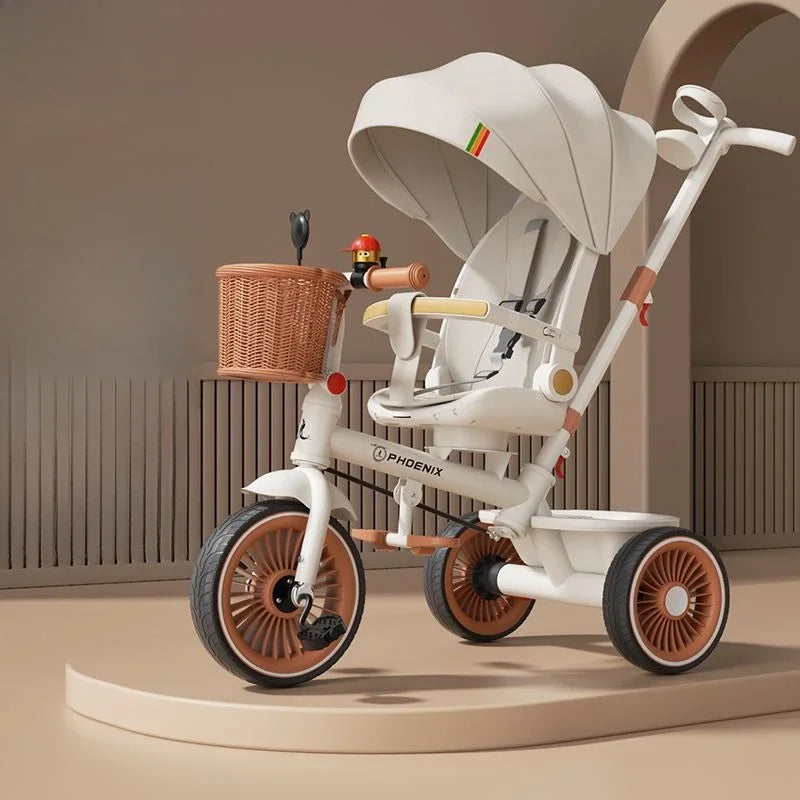 Tricycle et poussette légers à 3 roues pour enfants