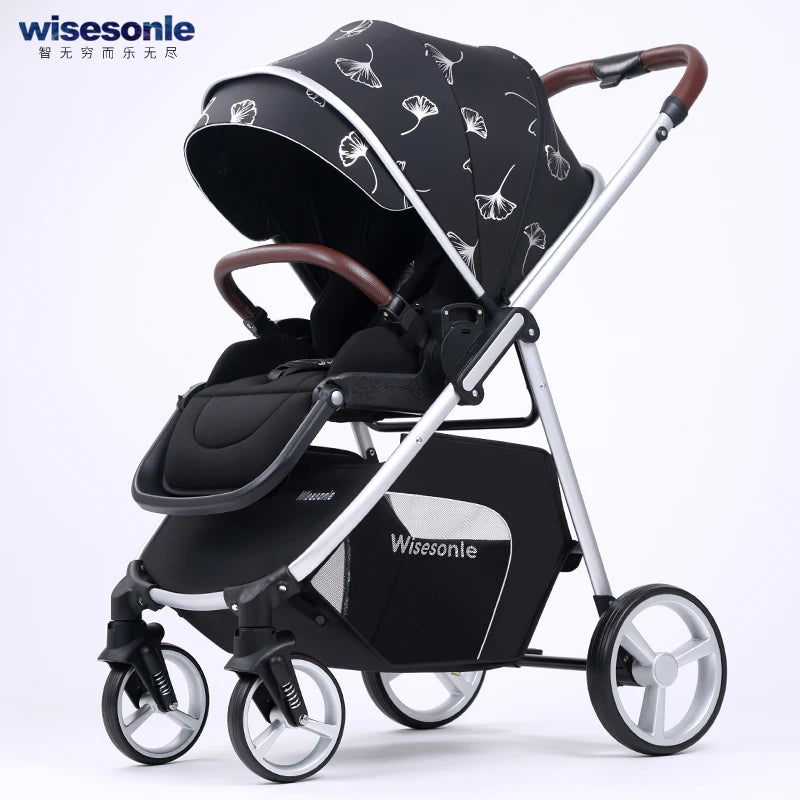 2-in-1 Portable Multifunctional High Landscape Baby Stroller (0–3Y)