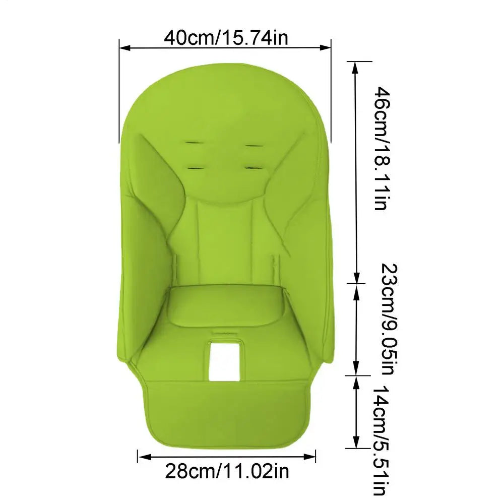 Baby Highchair Cover – Non-Slip PU Leather Cushion Pad