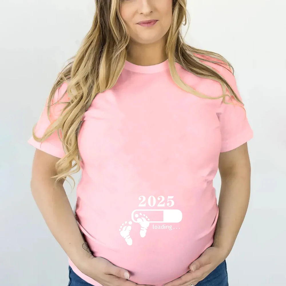T-shirt de grossesse humoristique « Moi et Maman » pour l'été – T-shirt de grossesse