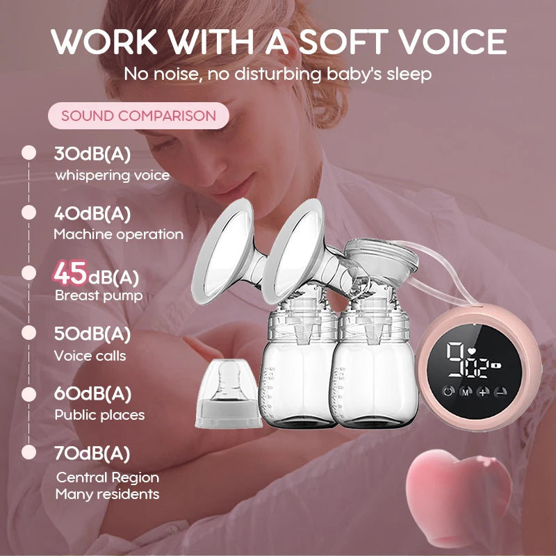 Dr.Isla Double Electric Breast Pumps Powerful Nipple Suction