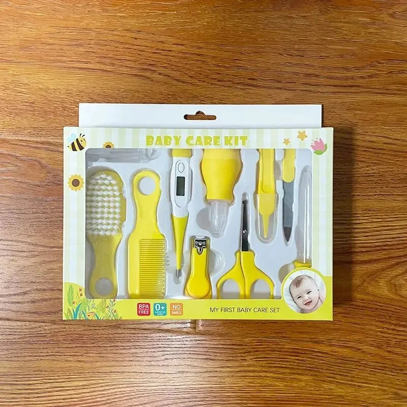 10-Piece Newborn Baby Grooming Kit – Safe Nail Clippers, Brush & Comb