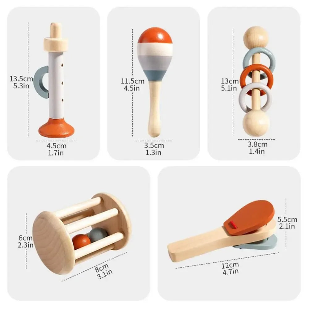Cloches à main colorées à 8 notes – Apprenez et jouez !