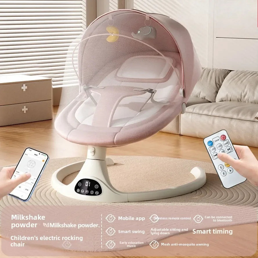 Balancelle électrique pour bébé – Berceau musical et endormisseur