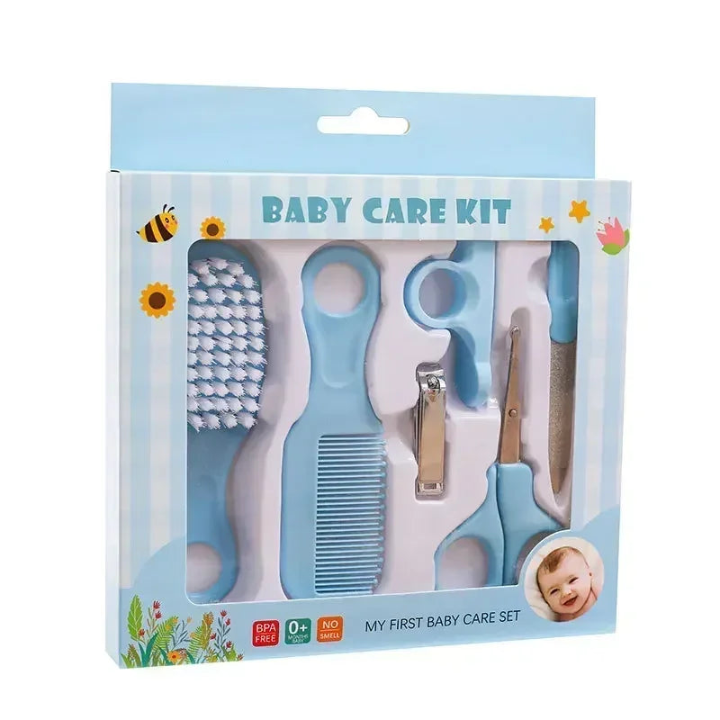 Baby Care Grooming Kit – Safe Comb, Soft Brush & Nail Trimmer Set