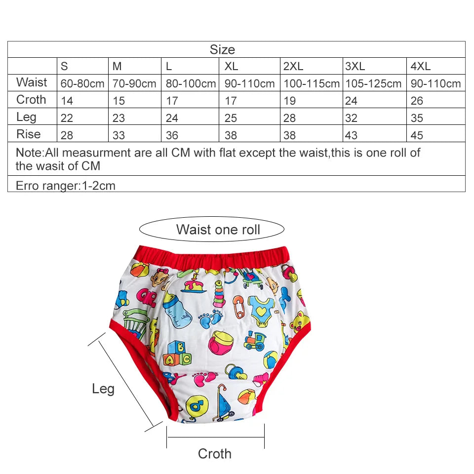 Couches lavables pour adultes – Culottes d'apprentissage imperméables en coton