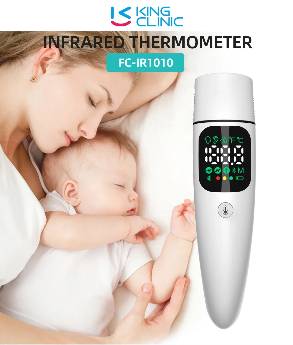 Thermomètre infrarouge LED – Rapide et sans contact !