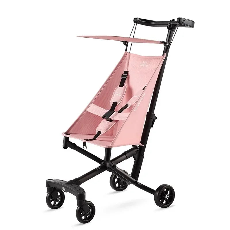 Portable Foldable Baby Stroller – Lightweight 4-Wheel Travel Pram
