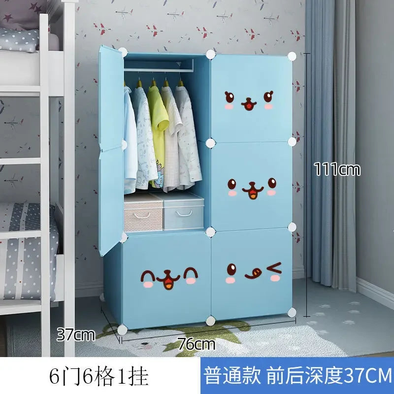 Armoire pour enfants – Placard de rangement à portes coulissantes