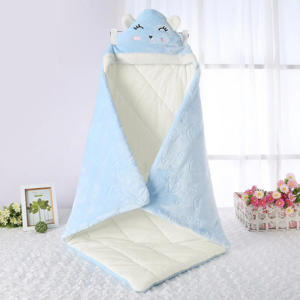 Thicken Cotton Delivery Room Newborn Swaddle Boys Girls Baby Universal Wrap Towel Autumn Winter Thickened Children Warm Blanket