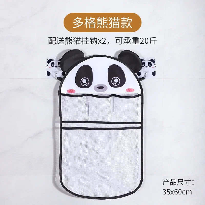 Toddler Bath Toy Storage – Cartoon Mesh Bag for Shower & Toys
