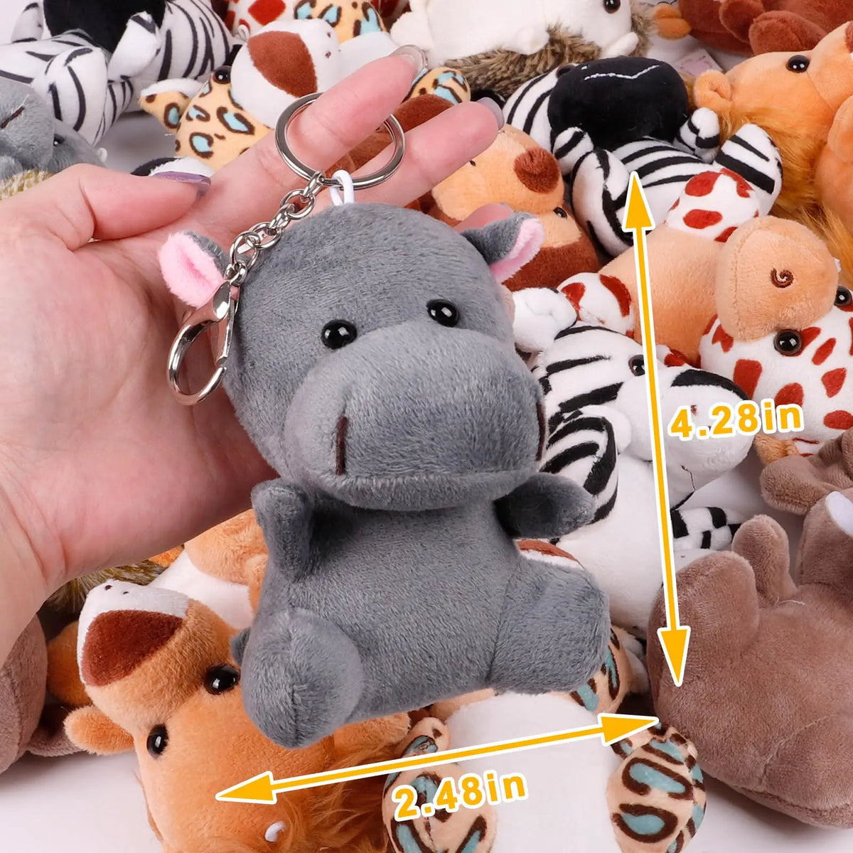 12cm Mini Safari Plush – Party Favor Set