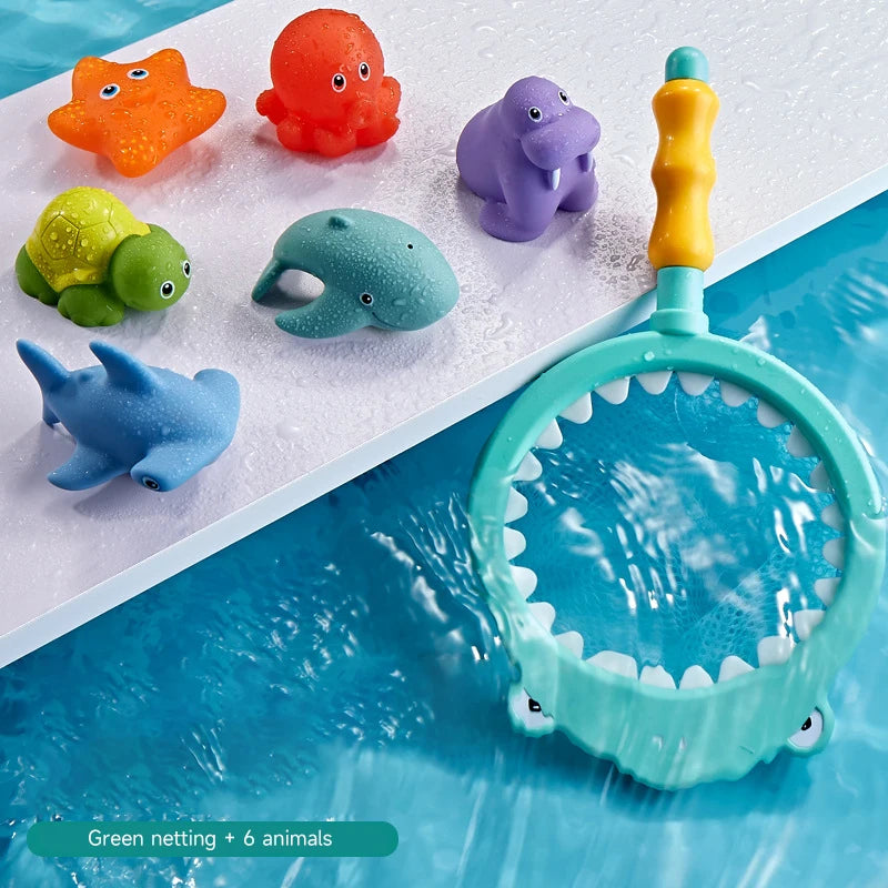 Jouet de bain pour enfants – Requin de dessin animé pour s'amuser dans l'eau