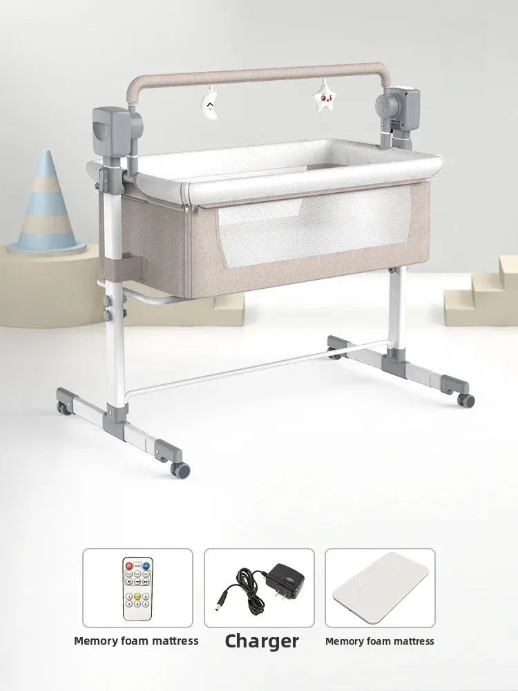 Balancelle électrique pour bébé – Berceau pliable intelligent et apaisant