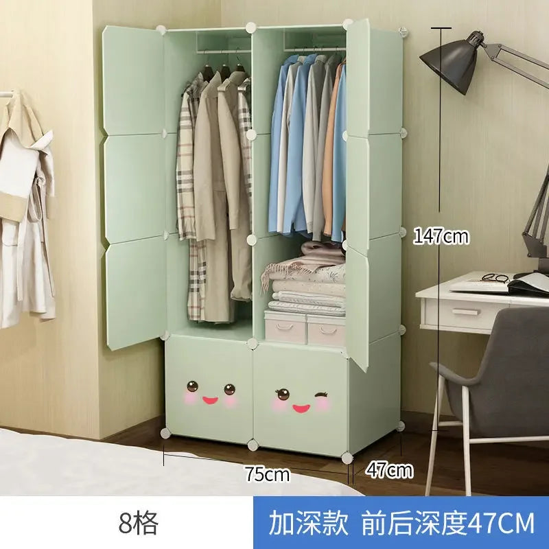 Baby & Kids Wardrobe – Modular Girl Room Organizer