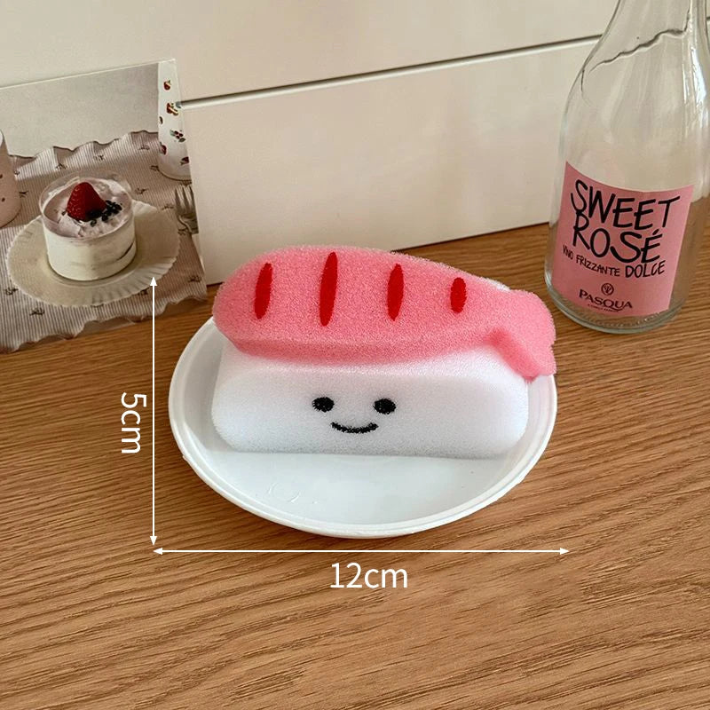 Toddler Bath Fun – 1/2PCS Cute Sushi Shower Sponge