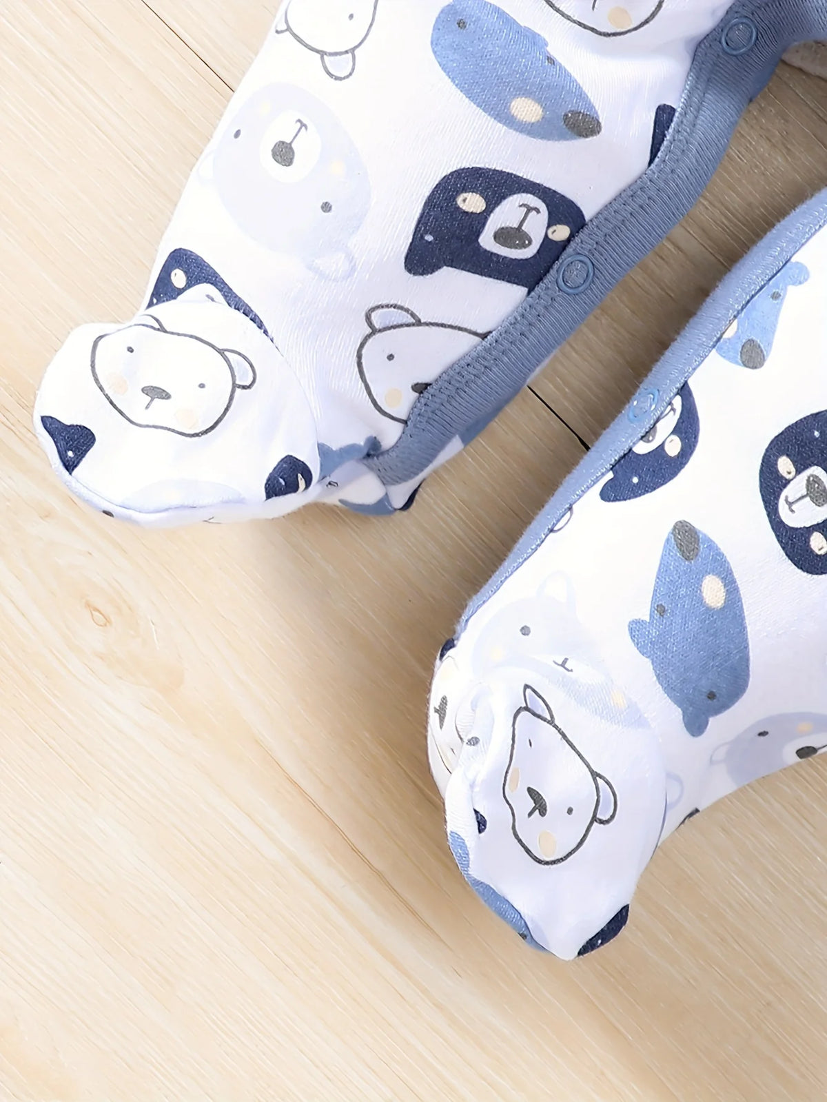 Body bébé 2 pièces quatre saisons à nouer aux pieds pour garçon, petit ourson créatif, adorable body en pur coton doux et confortable.