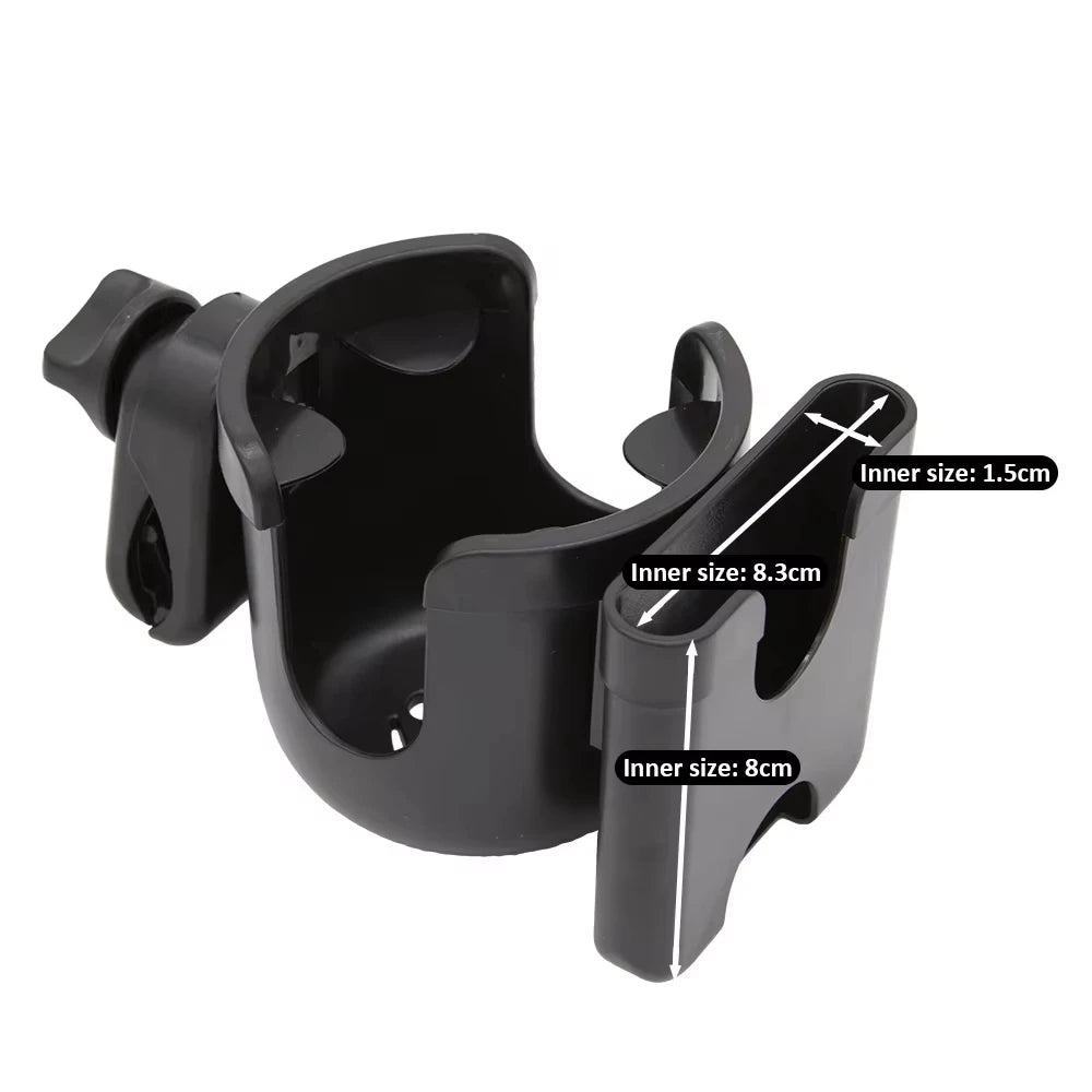 Pram & Stroller Cup Holder – Anti-Slip Bottle & Phone Accessory