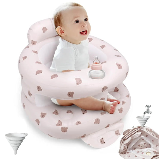 Inflatable Baby Seat – Portable Toddler Chair with Built-in Pump