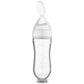Biberon d'apprentissage pour céréales bébé avec cuillère – Biberon d'apprentissage pour lait et purée