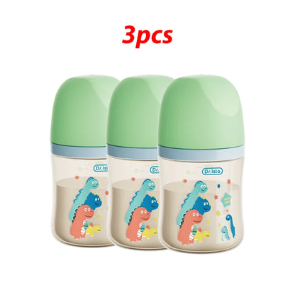 3PCS PPSU Baby Bottles – 160/240ml, Double Handle, Drop-Proof & BPA-Free