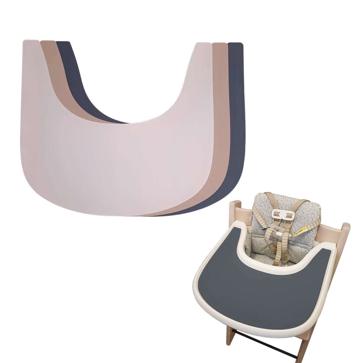Set de table en silicone Trip Trap – Tapis de table antidérapant pour bébé