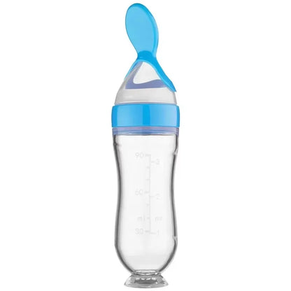 Biberon d'apprentissage pour céréales bébé avec cuillère – Biberon d'apprentissage pour lait et purée