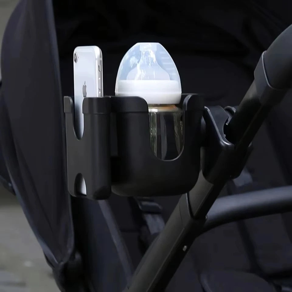 Pram & Stroller Cup Holder – Anti-Slip Bottle & Phone Accessory