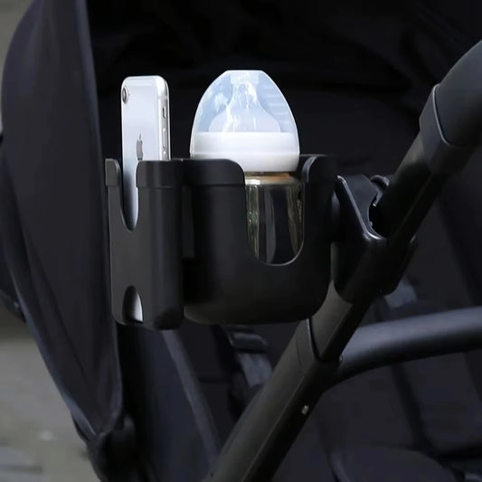 Pram & Stroller Cup Holder – Anti-Slip Bottle & Phone Accessory