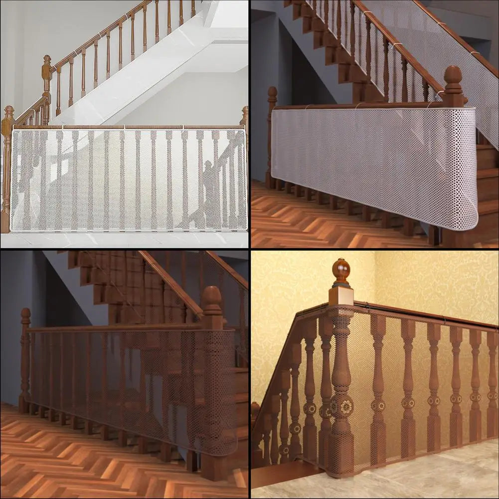 Filet de sécurité en corde de 2 à 3 m d'épaisseur – Protection antichute pour enfants sur balcon et escaliers
