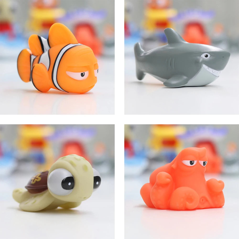 Baby Bathroom Play Set – Debbling Rubber Animals for Bath Tub