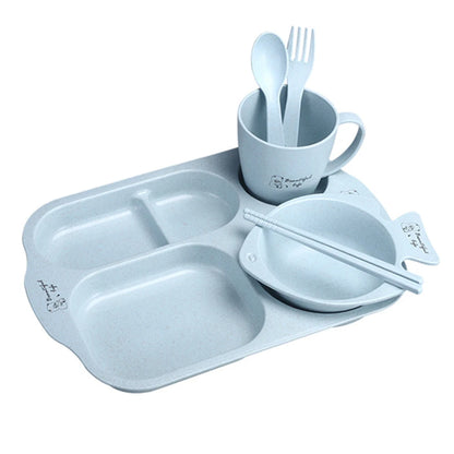 Ensemble repas pour enfants – Assiettes et couverts anti-chaleur