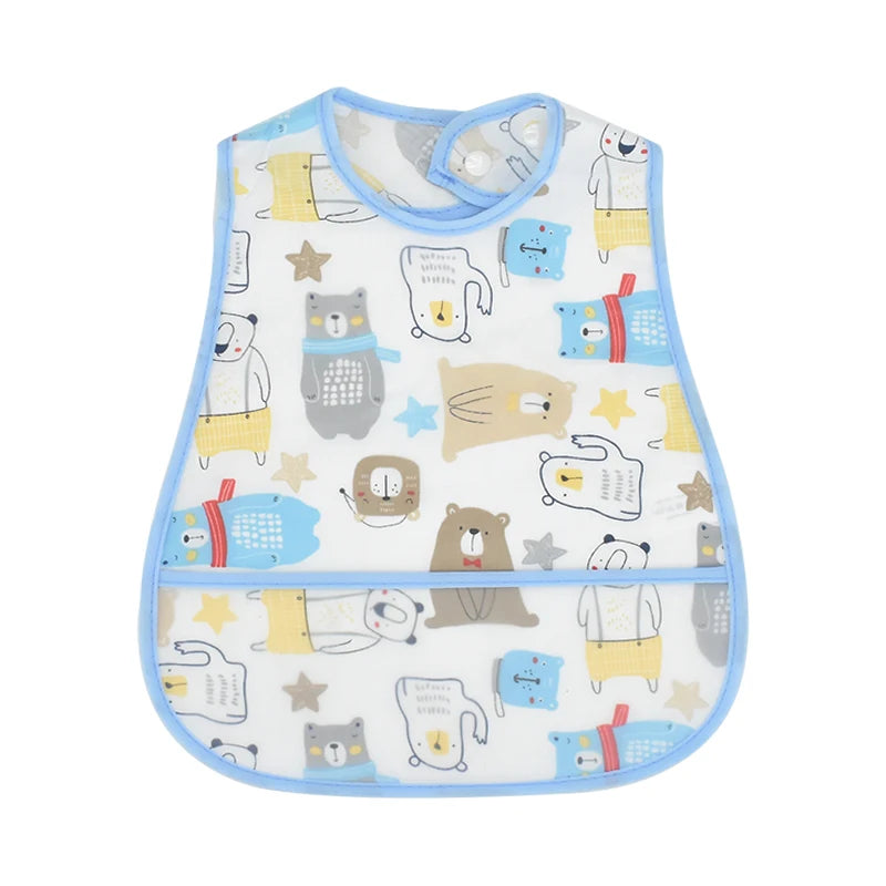 High-Quality Adjustable Cartoon Waterproof Baby Bib