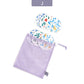Elinfant Reusable Bamboo Breast Pads – 6pcs Washable Nursing Set with Bag