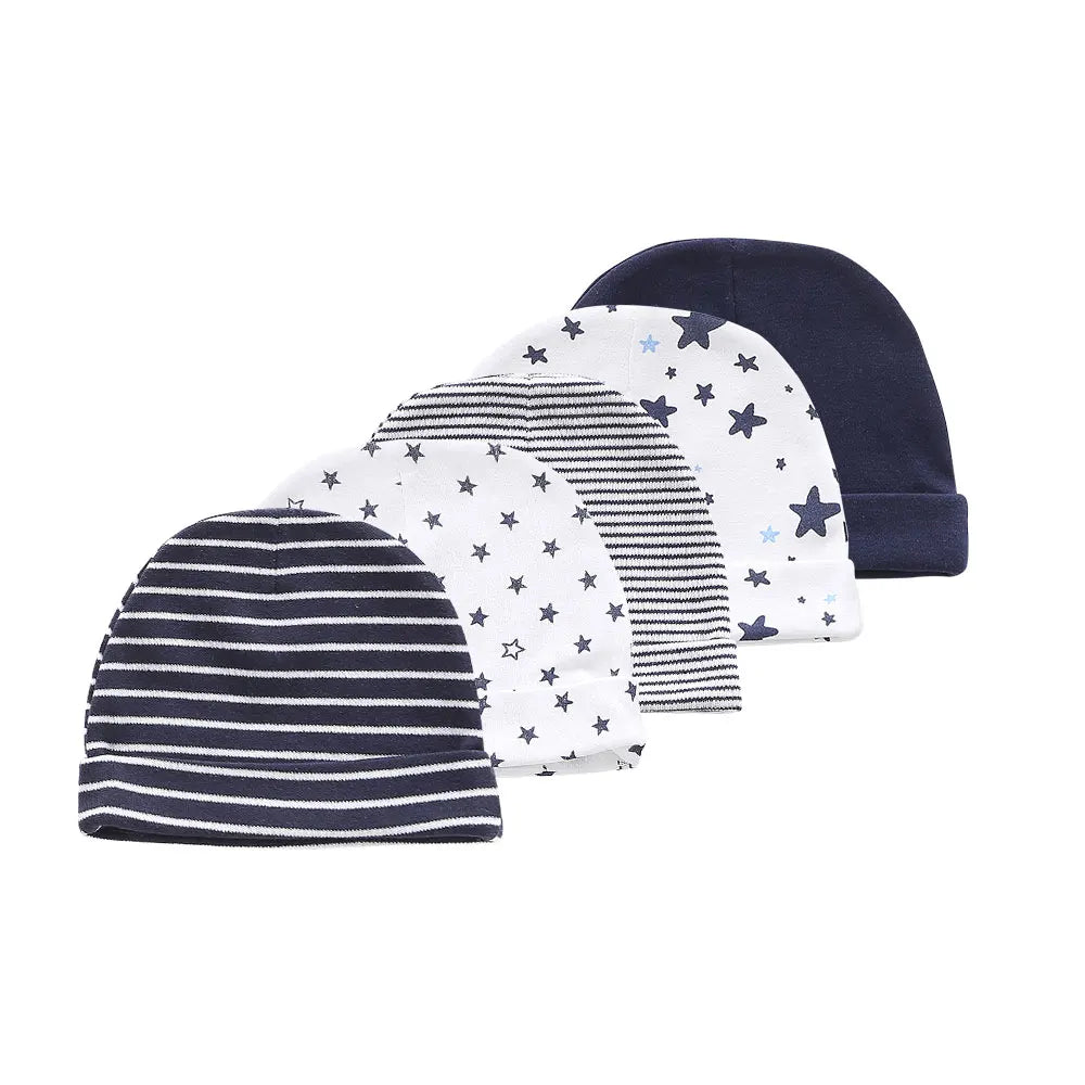 Ensemble bonnet et gants en coton pour bébé (0-6 mois)