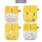 Couches lavables en maille grise Elinfant, lot de 4