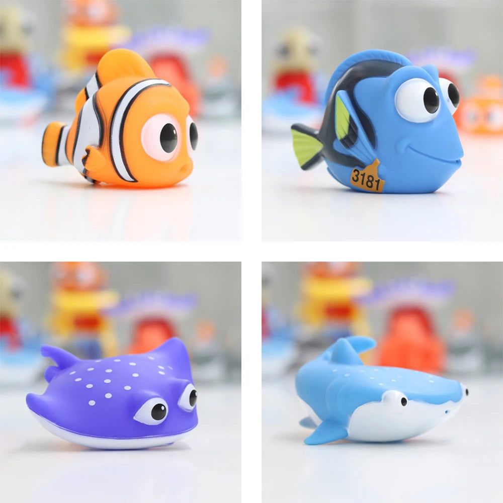 Baby Bathroom Play Set – Debbling Rubber Animals for Bath Tub