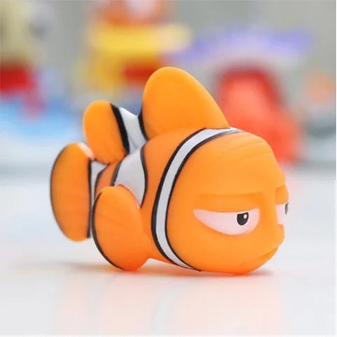 Baby Bathroom Play Set – Debbling Rubber Animals for Bath Tub