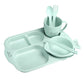 Ensemble repas pour enfants – Assiettes et couverts anti-chaleur