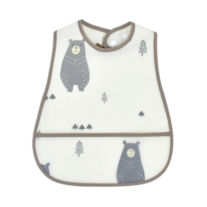 High-Quality Adjustable Cartoon Waterproof Baby Bib