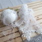 Vintage Newborn Knit Wrap and Bonnet Set for Photography Props