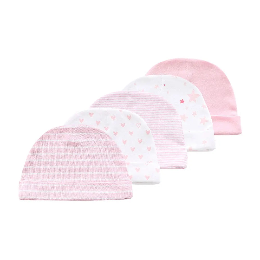 Ensemble bonnet et gants en coton pour bébé (0-6 mois)