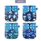 Couches lavables en maille grise Elinfant, lot de 4