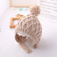 Soft Warm Solid Color Knitted Baby Hat for Boys and Girls Winter